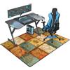 Fzamudng 130 x 160 cm Tappeto per Sedia Gaming, Tappetino per Sedia da Ufficio, Tappetini per Sedia da Ufficio per Pavimenti in Legno Duro Tappetino Protettivo Antiscivolo Ufficio protettore del pavimento