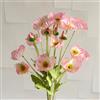 JPORSHU 8 mazzi di fiori artificiali di papavero, 59,2 cm, realistici fiori selvatici in seta PU, per la decorazione della casa, per feste di nozze, composizioni floreali, centrotavola da cucina (rosa chiaro)
