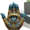 Generic Evil Eye Hand Decor - Statuetta moderna a forma di mano da mensola, scultura decorativa da tavolo, elegante ornamento a mano malocchio per libreria, scrivania, caminetto, casa