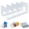Tefola Divisori per Borse Armadio Organizer, organizzatori per Borse e contenitori, impermeabile, in plastica trasparente, organizer per borse, articoli da toeletta da bagno, librerie