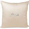 Russo Tessuti Cuscino Decorativo Luce LIUJO Cotone Logo Strass Cristal Liu Jo Letto Salotto-Sabbia-Quadrato