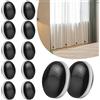 DabbOo 12 PCS Magneti per Tende Rotondo Magnetico Tenda Pesi Ferma Tende Magnetico Calamite per Tende Fermatende Calamita Pesi per Tende da Doccia per Tovaglia, Ristoranti e Sale Conferenze(Nero)