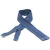 DOJA Barcelona | Cerniera Giubbotto Aperta | 10 Pz | 70cm | Numero 5 | Blu Acciaio | Chiusure Zip Giubbotto | Cerniera per Giubbotto da Cucire | Ricambi Cerniera Lampo Giacca, Pantalone, Borsa, Jeans