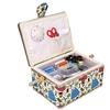Walfront Kit da Cucito Cestino, Cestini Domestici, Ago da Cucito Storage Box Sewing Supplies Organizer per Accessori da Cucito, Rosa, Arancione, Verde Opzionale Green
