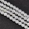 OLYCRAFT Circa 91pezzi 4mm Perline di Pietra Luna Bianca Foro 0.7mm Perline di Pietra di Luna Bianca Perline Rotonde Pietre preziose sciolte Perline Pietra energetica per bracciali