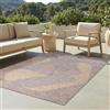 TAPISO Yucana Tappeto da Esterno Tessitura Piatta Robusto Resistente ai Raggi UV Impermeabile Tappeto per Interni ed Esterni Balcone Terrazza Marrone Crema Motivi Astratti Moderno 140 x 200 cm