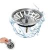 Auriselle Lavelli da Cucina Filtro di Scarico Universale Tappo di Scarico in Acciaio Inossidabile da 80 mm con Antiodore Facile Installazione e Durata