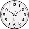 NESIFEE Orologio da parete radiocontrollato, silenzioso, bianco, 30 cm | Orologio da parete grande, senza ticchettio, design moderno, per soggiorno, cucina, bagno, decorazione