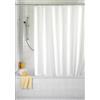 Hayrets Tenda da doccia bianca, extra larga, 230 x 220 cm, per vasca da bagno e doccia, in bagno, antimuffa e impermeabile, in tessuto 100% poliestere, lavabile con anelli per tende