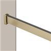 AILZCFX Asta Per Guardaroba In Metallo Spazzolato Oro, Asta Per Appendere I Vestiti Salvaspazio Resistente 70 Cm (27 1/2)