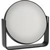 Zone Denmark Ume - Specchio da tavolo con ingrandimento 5x, diametro 19 cm, altezza 19,5 cm, colore nero
