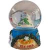 generico palla di vetro con neve,sfera di vetro con neve Napoli e vesuvio (sfera grande ischia)