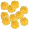PATIKIL 4 Fazzoletto Pom Pom Fiori, 10pz Carta Fiore Palla per Matrimonio Sposa Doccia Compleanno Addio Nubilato Festa Sfondo Decorazione, Scuro Giallo