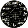 Horienteeon Orologio da parete con equazioni matematiche e notazioni, lavagna matematica, orologio da parete per geek, regalo educativo, funzionamento a batteria, senza ticchettio, silenzioso, al
