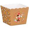 Ingrosso e Risparmio 10 x Box Porta Confetti, Patatine, Caramelle in cartoncino con Bordo Ondulato e Minnie con Fiorellini, allestimenti Feste Compleanno Bambina (Grande)