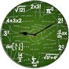 Horienteeon Equazioni matematiche e notazioni matematica lavagna geek orologio da parete regali educativi a batteria senza ticchettio silenzioso quarzo aula cucina bagno patio 25,4 cm