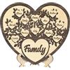 FENGHUO Regalo per la mamma,Albero della vita con nome personalizzato in 3D,Albero di famiglia in legno personalizzato,Targa in legno con i nomi di più membri della famiglia,Decorazione da tavolo