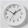 OZLCUA Orologio Da Parete Orologi da parete piccoli con cornice in plastica trasparente colori caramella muto 15 cm orologio appeso orologio soggiorno arredamento casa Orologio Da Muro(WHITE)