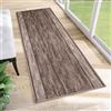 TAPISO Agadir Tappeto Passatoia Runner Antiscivolo Pelo Corto al Metro Design Moderno Motivo Astratto Sfumato caffè Taupe Corridoio Cucina Ingresso Entrata Ufficio 67 x 360 cm