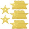 SOFPLATE 50 pz Grandi Stelle Glitterate in Cartone da 6 Pollici Stelle in Cartone Dorato Ritagli Cinque Stelle Ritagli Doppia Carta Stampata Glitter Stella Ritaglio Decorazione per Bacheca Compleanno