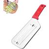 UCK-KIT Cutter Julienne a Doppia Lama, Tagliere di Julienne a Doppia Lama in Acciaio Inossidabile, Coltello da Cucina per Verdure, Fragola, Limone, Cipolla e Patate,Rosso
