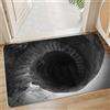 AVSMGP Tappeti con Effetto Ottico 3D, Tappetino Moderni Quadrati Zerbino Antiscivolo Lavabile Spesso per Ingresso, Bagno, Scale, Interni/Esterni,K,80x120cm/ 2'7x3'11