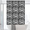 TouTToNG Divisorio per ambienti sospesi 12 pezzi 40 x 40 cm paravento da appendere, pieghevoli da appendere per decorazione di interni, casa, hotel, ufficio (nero)