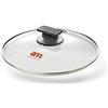 Accademia Mugnano Novidea Coperchio Padella Vetro Temperato Cuore Pietra Accademia Mugnano 24 28 cm (28 cm)