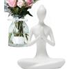 Vgvgaj Statua da meditazione, statua in yoga, decorazione per la casa, figura astratta in resina, statuetta zen yoga da meditazione per libreria, decorazione per la casa