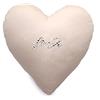 Russo Tessuti Cuscino Decorativo Luce LIUJO Cotone Logo Strass Cristal Liu Jo Letto Salotto-Sabbia-Cuore