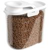 Generico Contenitore per Cibo Gatti, Ermetico Cani, Organizzatore 2L Con Coperchio Dispensa Cucina Casa Snack Cereali Farina Pasta Zucchero