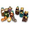 KORAT Set Natività 10 Pezzi 12 cm Presepe Colorato in Resina con Re Magi, Pastore, Angioletto, Maria, Giuseppe, Gesù Bambino, Bue e Asinello Decorazione Natalizia Artigianale da Tavolo, Natale