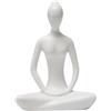 Vgvgaj Statuetta yoga - Scultura in per meditazione yoga, figura astratta in resina, statua da meditazione per libreria, decorazione per la casa