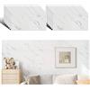 VEELIKE Adesivi per Piastrelle Marmo Bianca Paraschizzi Cucina Muro Adesivo Pavimento Pvc Adesivo Carta da Parati per Bagno Impermeabile Carta Adesiva Vinile Rivestimento Parete 60 cm x 30 cm 12 Pezzi