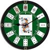 Horienteeon Orologio da Poker Spade Ispirato a Texas Hold 'em, Orologio da Parete Moderno per Poker e Bridge, Silenzioso, Senza Ticchettio, Funzionamento a Batteria, Orologio in Legno per Cucina