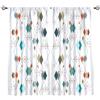 SHElifestyle Europen - Tenda moderna metà secolo, stampa geometrica a rombi colorati, per camera da letto, stile vintage anni '50 e '60, tende per soggiorno e cucina, 106 x 114 cm (larghezza x
