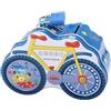BLUECHOLON Salvadanaio in metallo per bicicletta con lucchetto, salvadanaio in latta divertente grande formato per bambini e ragazze (blu)