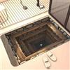 AVSMGP Tappeti con Effetto Ottico 3D, Tappetino Moderni Quadrati Zerbino Antiscivolo Lavabile Spesso per Ingresso, Bagno, Scale, Interni/Esterni,S,120x180cm/3'11 x5'11