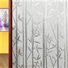 LIUNADM Pellicola Statica per Finestre 75 x 200 cm con Adesione Statica, Senza Colla, Anti UV Finestra Pellicola Elettrostatica per Doccia Ufficio Bagno, Bamboo