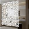 TouTToNG Divisorio per ambienti sospesi 12 pezzi 40 x 40 cm paravento da appendere, pieghevoli da appendere per decorazione di interni, casa, hotel, ufficio (bianco)