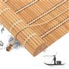X1NGFU Tapparella In Bamboo,Tenda A Rullo In Bambù In Retrò,Tapparella Avvolgibile Bamboo Giardino con Ganci,Tende A Pacchetto,Protezione per La Privacy,per Finestre,Larghezza X Altezza (60cm x 100cm)