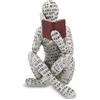 Cyrank Statuetta Donna Lettura, Resina Statuetta Lettura Astratta Sculture Innovativa Signora Lettura Polpa Stampaggio Ufficio Studio Libreria Ornamenti(Un)