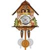 OUOULAJY Decorativo e delicato orologio a cucù in legno aggiungere fascino alla casa preciso e accurato tradizionale orologio chalet della Foresta Nera cm001
