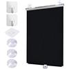 Suwooy Tende a Rullo a Ventosa Per Finestre,Tenda Avvolgibile Oscurante a Scomparsa Per Balconi,Tende a Rullo Oscuranti Con Protezione Solare,Tapparella Termica Per Casa Ufficio,Black-75×125cm(29.5*49.2in)