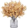 N&T NIETING Gypsophila artificiale, 12 pezzi, fiori artificiali, oro | per fai da te, matrimonio, festa, tavolo, composizioni floreali e decorazioni per la casa