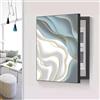 AWSAD Coperchio Contatori Scatola Contatore Elettrico, Decorazione Moderna Copri Quadro Elettrico Pannello Interruttore for Nascondere Quadri Elettrici(D,60X70CM(23.6x27.5in))