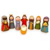 KORAT Natività Bimbi con 8 Statuine da 12 cm in Resina - Presepe Colorato in Stile Infantile con Gesù Bambino, Maria, Giuseppe, Re Magi, Angelo e Pastore - Idea Regalo Natalizia con Box Decorativo