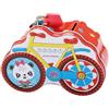 BLUECHOLON Salvadanaio in metallo per bicicletta con lucchetto, salvadanaio in latta divertente grande formato per bambini e ragazze (rosso)