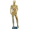Rozhuhro Manichino Sartoriale da Donna, Manichino da vetrina, Busto Torso da Donna per vetrine, Manichino da Sartoria,d'oro,3