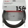 Fender Cavo Serie Professionale, 15ft, 4.5m, Progettato per Evitare Attorcigliamenti, Connettori Dritti, Nero
